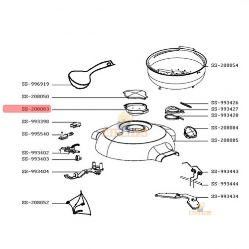 Кнопка блокировки мультиварки Moulinex CE70/80..