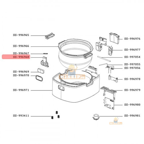 Защелка для мультиварок Tefal CY625..