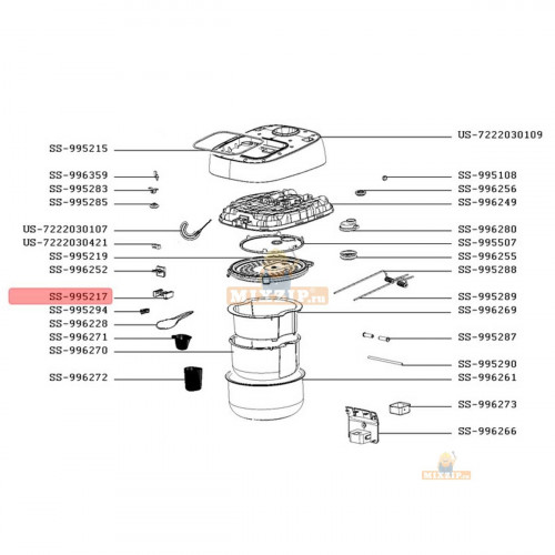 Защелка для мультиварок Tefal RK8.., RK90..