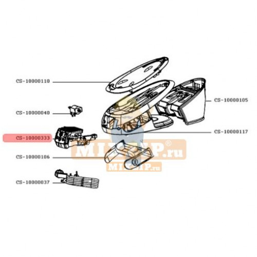 Модуль управления парогенератора Tefal SV80 CS-10000333