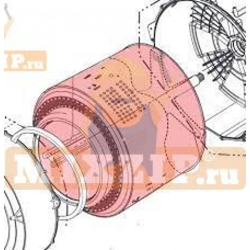 БАРАБАН С КРЕСТОВИНОЙ СТИРАЛЬНОЙ МАШИНЫ LG DIRECT DRIVE INVERTER AJQ73473808