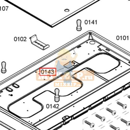 Уплотнитель плиты Bosch PCS8..427925