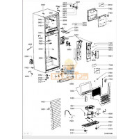 суппорт мотора холодильника WHIRLPOOL ARC4178IX