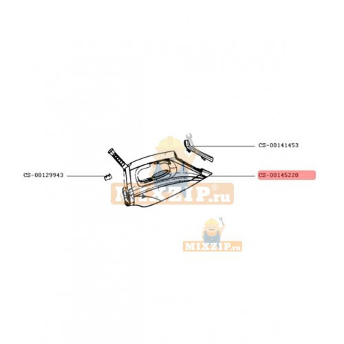 Корпус парового утюга Rowenta DG7523 CS-00145220