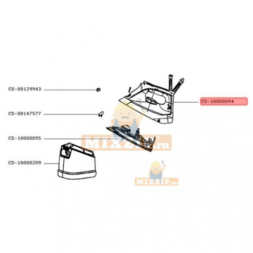 Корпус парового утюга Rowenta DG864 CS-10000094