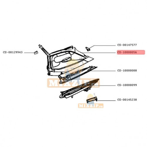 Корпус парового утюга Rowenta DG76 CS-10000056