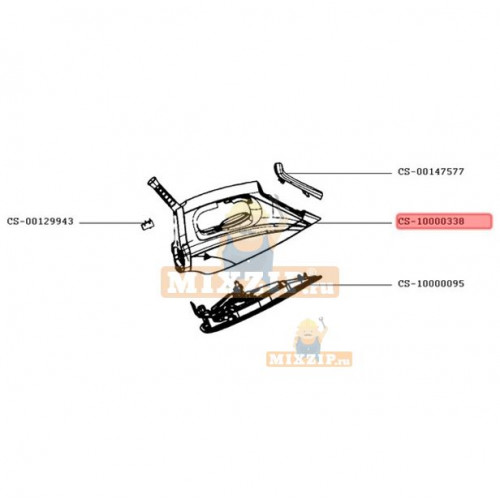 Корпус парового утюга Rowenta DG7644 CS-10000338