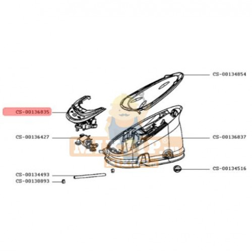 Модуль управления парогенератора Tefal GV6740 CS-00136835