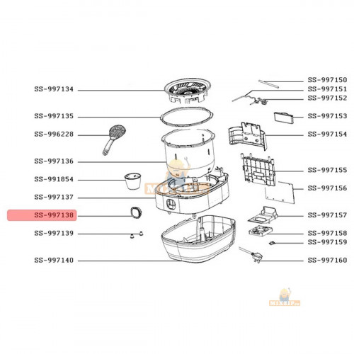 Кнопка мультиварки Tefal CY638D65