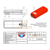 Расширительный бак для котла ZOTA ZILMET 13N6001000 10 л., 3/4"G