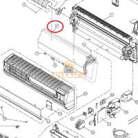 Испаритель внешнего блока для кондиционера Panasonic CWB30C2148