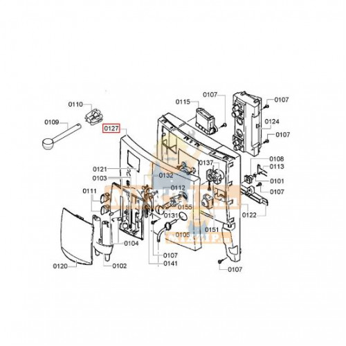 Панель кофемашины Bosch TK69009 641695