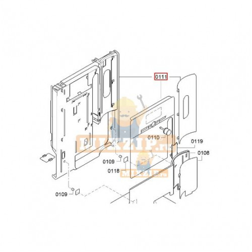 Передняя часть корпуса Bosch TK76009 672046