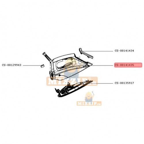 Корпус парового утюга Rowenta DG7571 CS-00141435