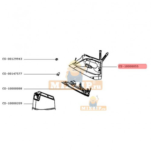 Корпус парового утюга Rowenta DG86 CS-10000055