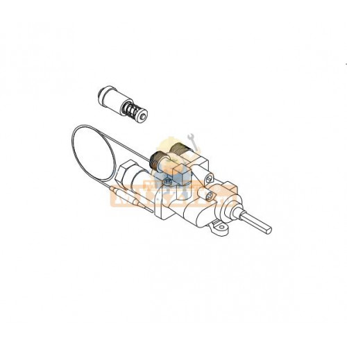 Кран газовый для плиты Korting 050431009932