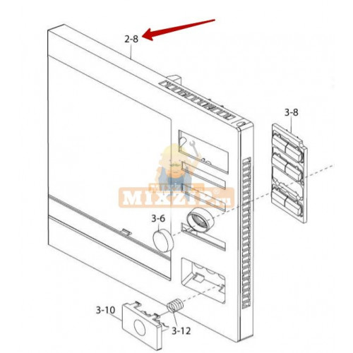 Внешняя рамка для микроволновой печи Electrolux 4055185583