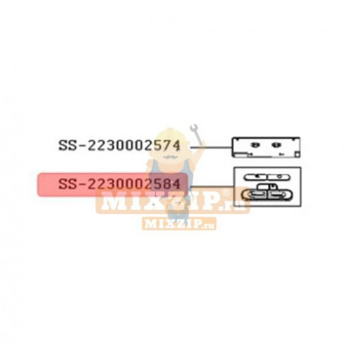 Кнопка к роботам-пылесосам Tefal RG76/79 SS-2230002584