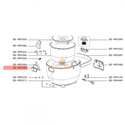 Крышка кнопки мультиварки Tefal RK500..