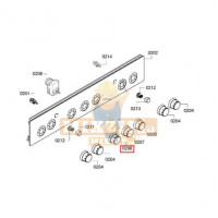 Ручка регулировки газовой плиты Bosch HGG9..622903