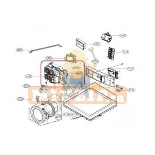 Модуль электронный стиральной машины LG EBR86778405