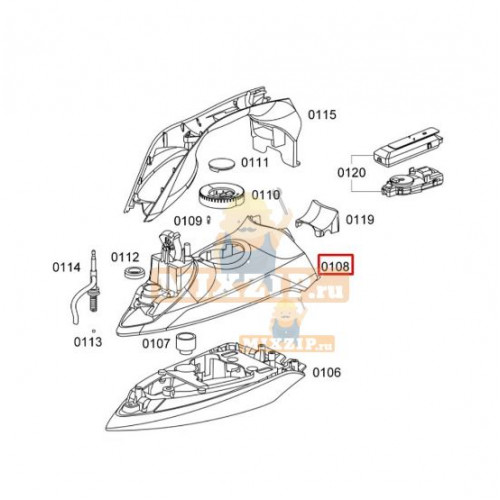 Бак воды парогенератора Bosch TDA70 753467