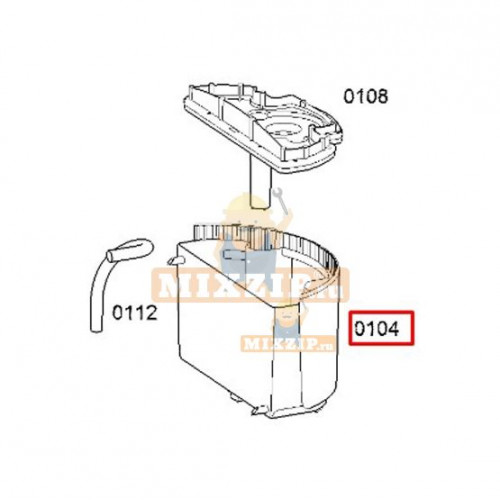 Бак воды парогенератора Bosch TDS2 654630