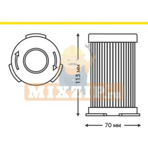 Фильтр Hepa EF75B для пылесоса Электролюкс Занусси АЕГ (Electrolux, Zanussi, AEG) 9001959494