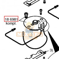 Большой рассекатель пламени плиты Bosch NHM615 186981