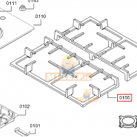 Решетка плиты Bosch POH6C2O90R..