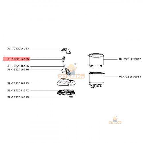 Кнопка мультиварки Tefal RK1621KR