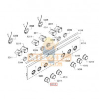 Ручка конфорки Bosch HCA6/7.., HCE76..18004164