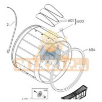 Барабан для СУШИЛЬНОЙ МАШИНЫ ELECTROLUX, ZANUSSI, AEG 8090707103