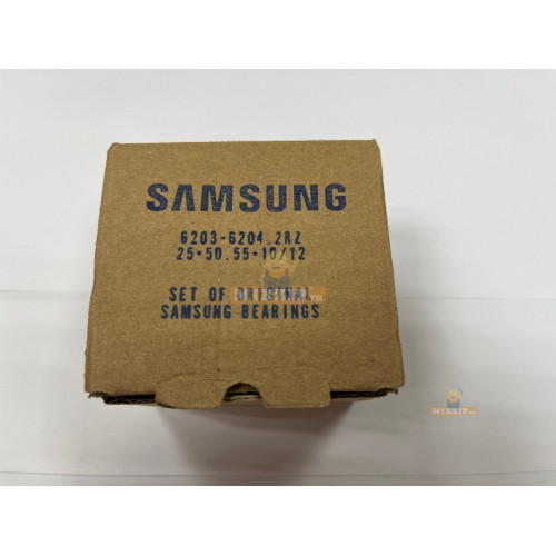 Комплект подшипников и сальник стиральной машины Samsung Diamond AddWash Eco Bubbl WHRBC 6203-2RZ 6204-2RZ JY D25x50.55x10