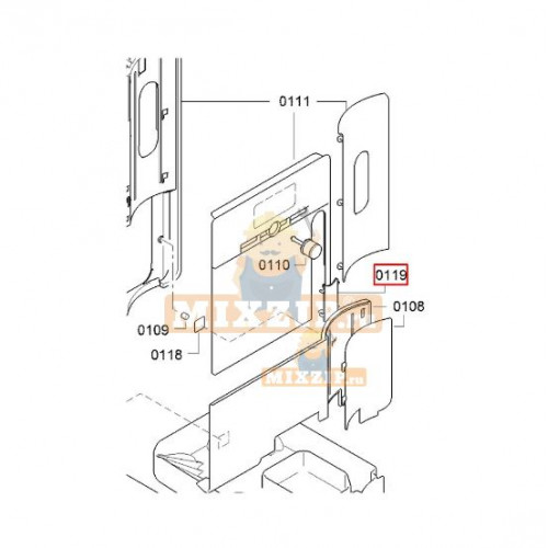 Панель кофемашины Bosch TK7 615337