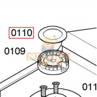 Крышка малой горелки плиты Bosch HSK1/44/6..488652