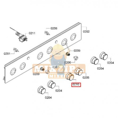 Ручка выбора температуры для плит Bosch HGG..619563