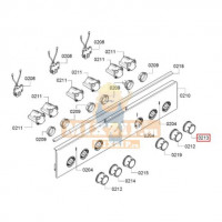 Ручка конфорки Bosch HCA62.., HCA64.., HCA74..632863