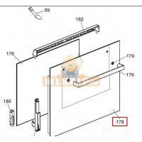 Внешнее стекло двери духовки Candy 42809929