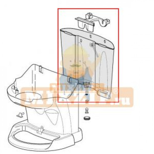 Резервуар, контейнер для воды кофемашины Delonghi 7313271639