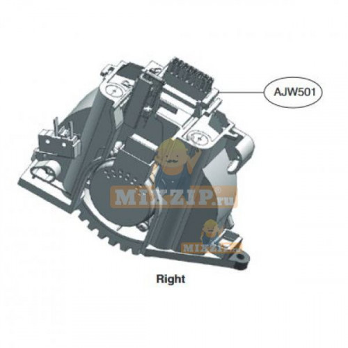 Правое колесо с приводом робот пылесоса LG AJW73370501 /  AJW73370502