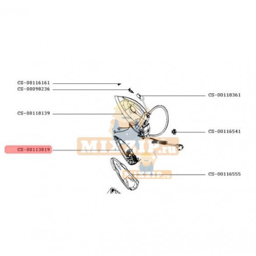 Подошва парогенератора Tefal GV5240 CS-00113819