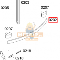 Ручка двери духовки Bosch HSF11/44/65..