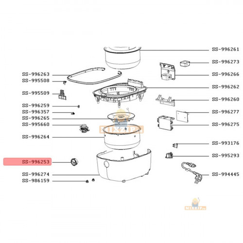 Кнопка мультиварки Tefal RK900..