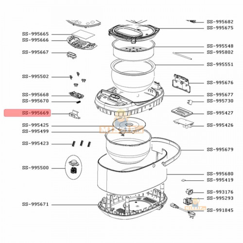 Защелка для мультиварки Tefal RK81..