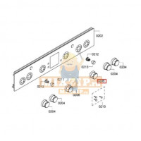 Ручка выбора температуры для плит Bosch HGG34 619986