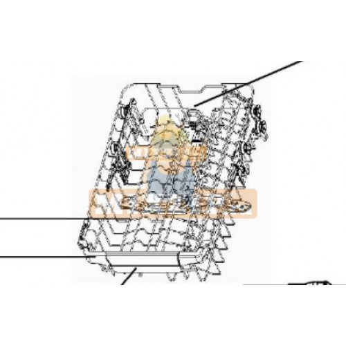 Верхняя корзина посудомойки Korting 12976000A00744