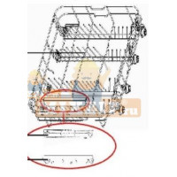 Нижняя корзина посудомойки Korting 12976000A00741