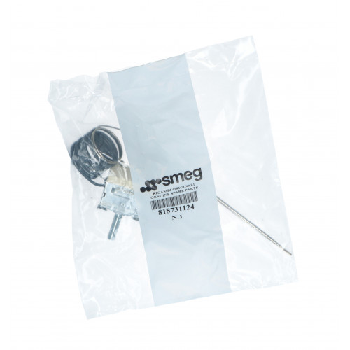 Термостат 50°-295°C - SMEG 818731124 (Single-phase. Temperature range: min. 50°C, max. 295°C. Probe: length 150mm, O3mm. Shaft: 25mm. Cap illary: 1000mm. 16A, 250V.)зам. COK207SM