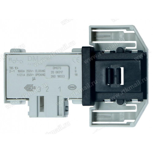 Блокировка люка ROLD DM070568, BOSCH 610147, зам. INT016BO, INT005BO, 658976un, 85406900, WM20141w, 00225274